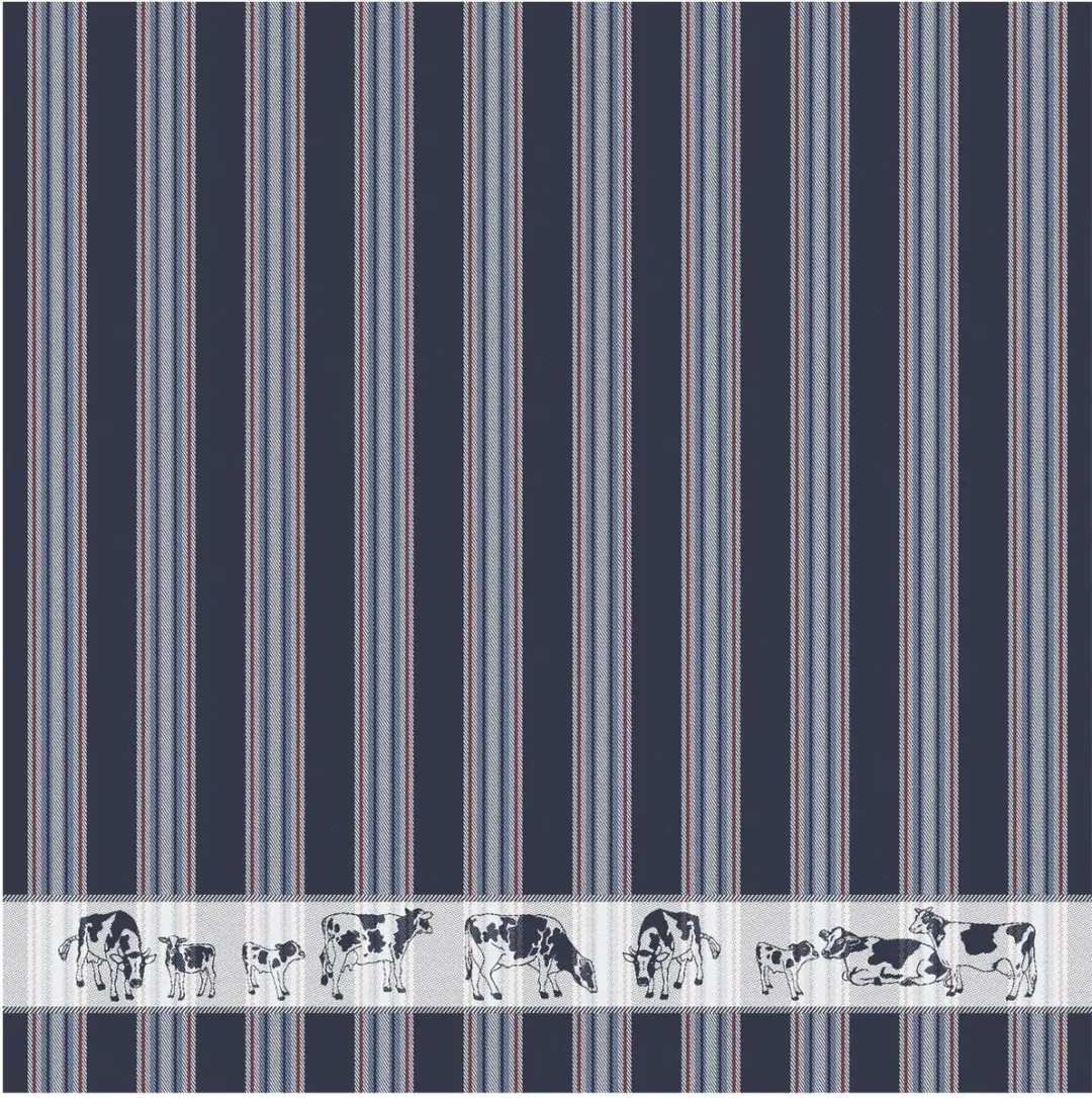 DDDDD Fries Theedoeken - 6 Stuks - 60x65cm - Blauw