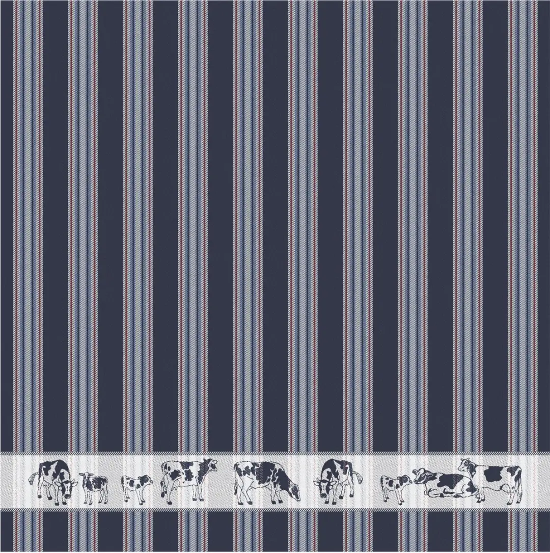 DDDDD Fries Theedoeken - 6 Stuks - 60x65cm - Blauw