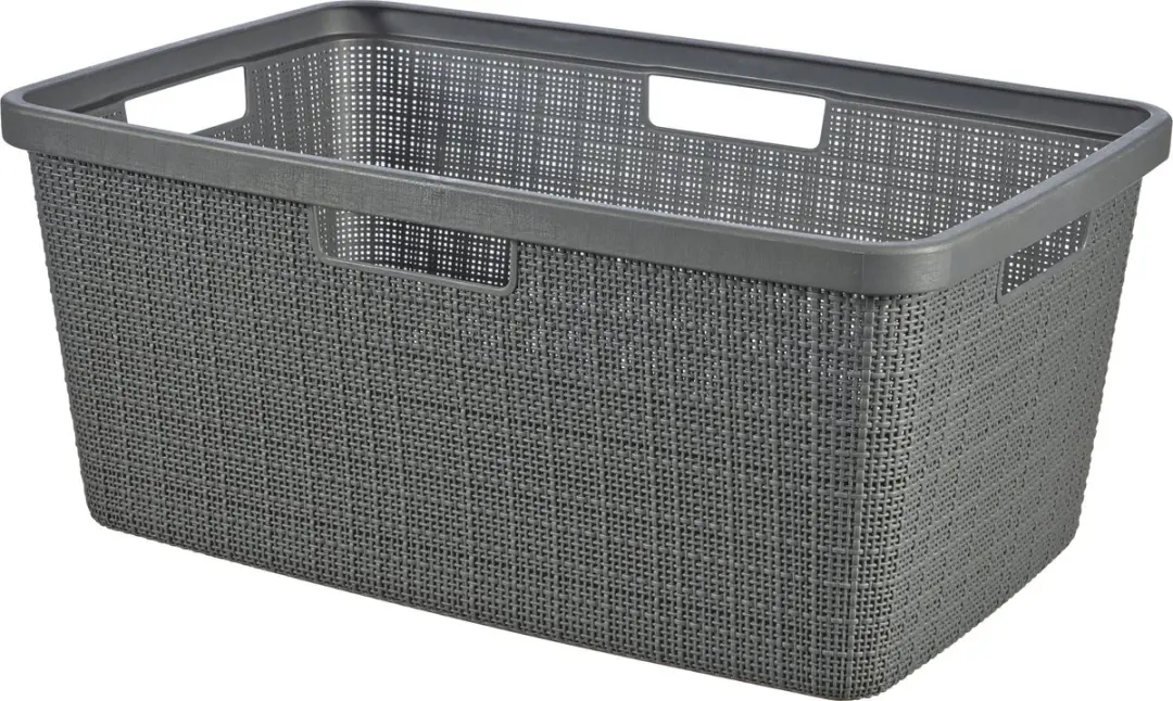 Curver Jute Wasmand 46L - 2 Stuks - Donkergrijs - afbeelding 6 van 6