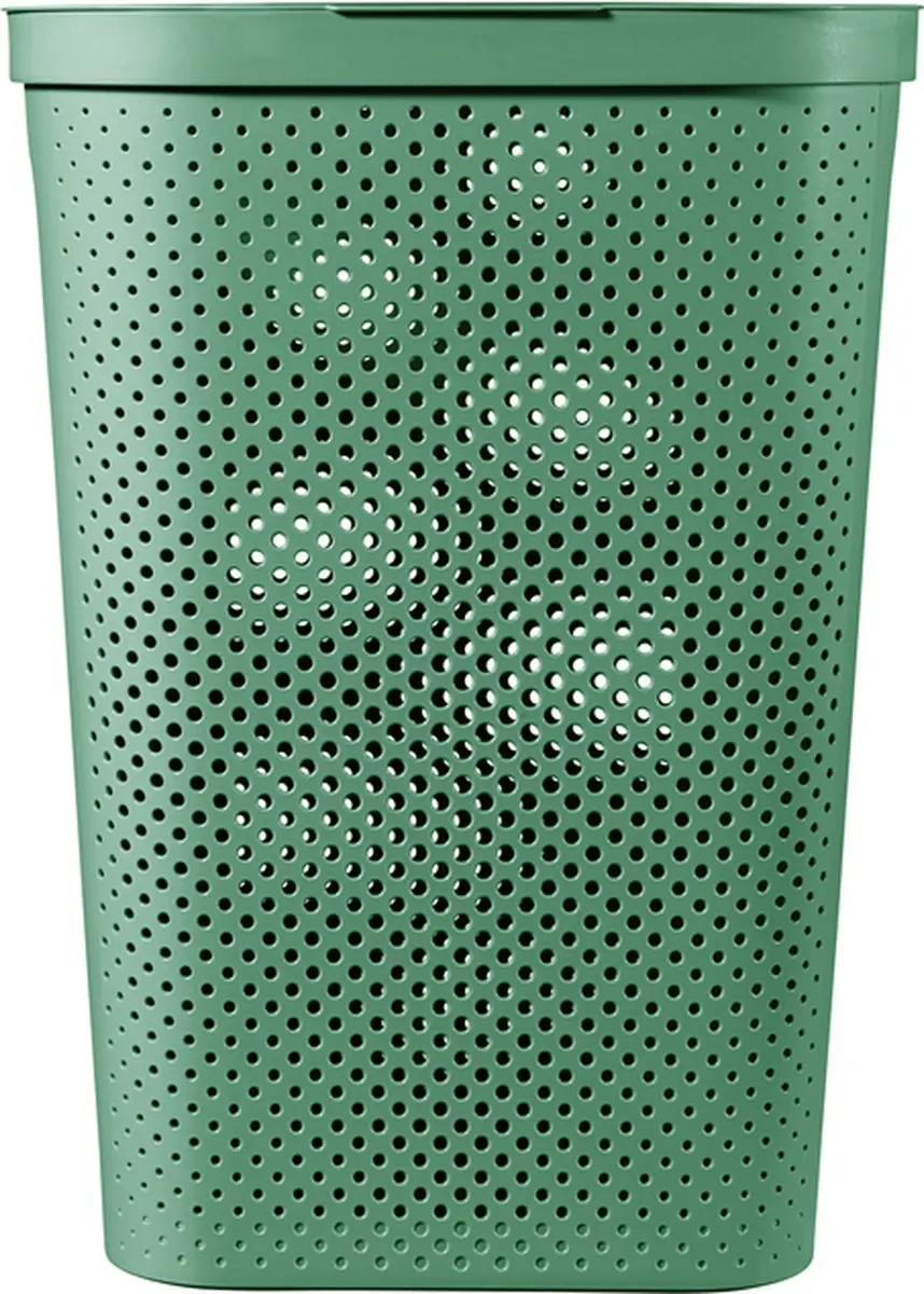 Curver Infinity Recycled Wasmand met deksel 60L - Groen