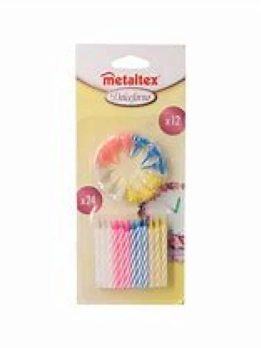 Metaltex Taartkaarsen Blauw
