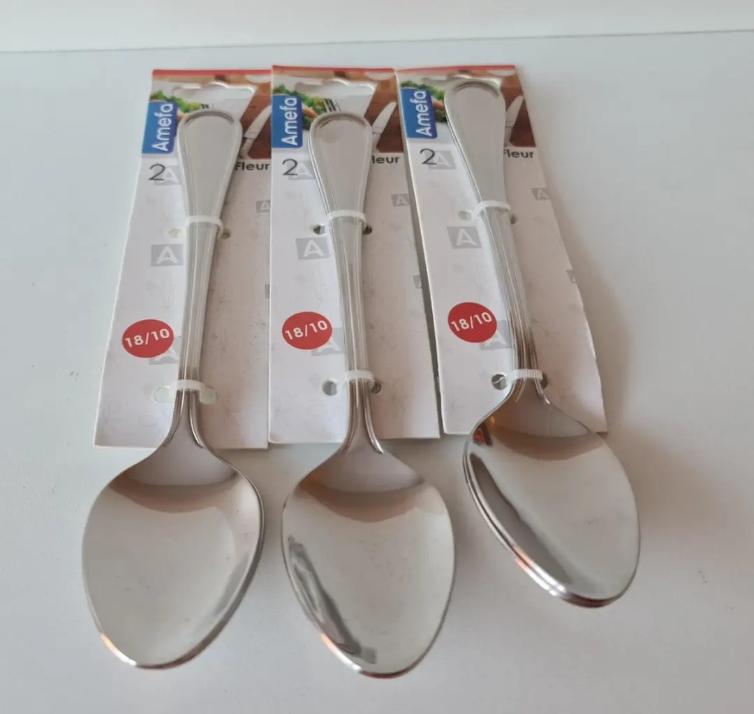 Amefa Fleur Tafellepels - 6 Stuks Zilver