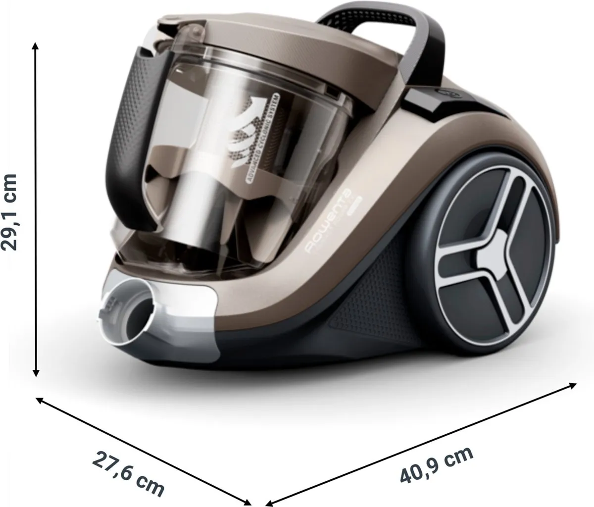 Rowenta Compact Power XXL RO4B30 Stofzuiger - Zonder zak - 900W - Zwart - afbeelding 6 van 6