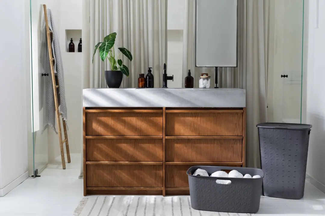 Curver Softex Wasmand 56L - 2 Stuks - Antraciet