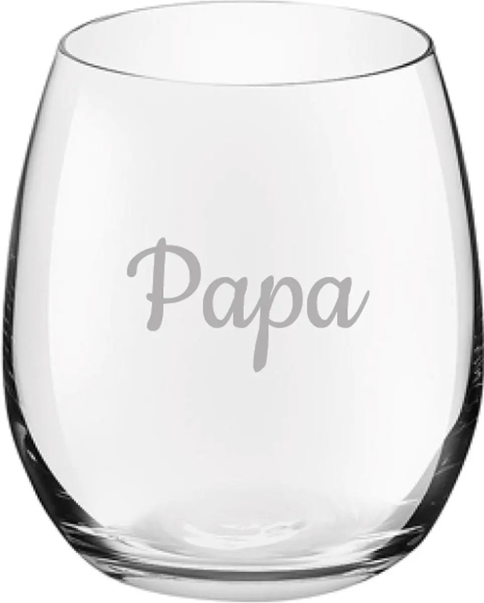 Royal Leerdam Papa Gegraveerd Drinkglas 39cl