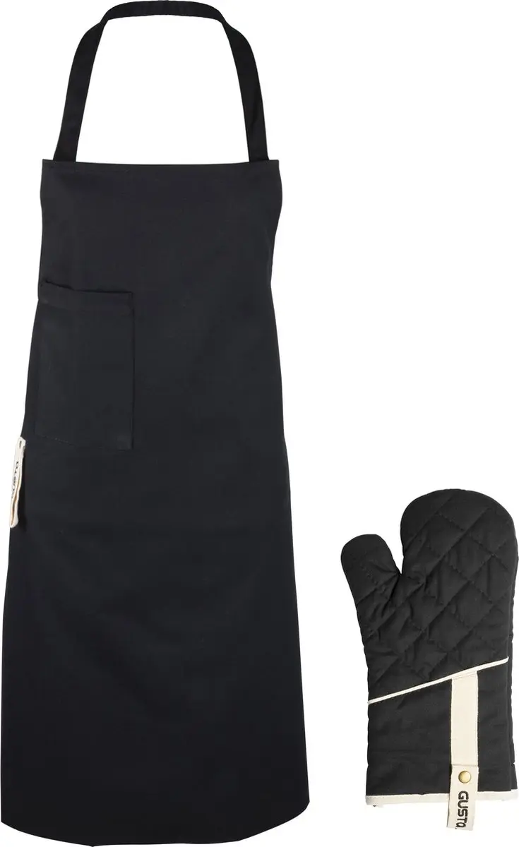 Gusta Barbecue Schort & Ovenwant Giftset