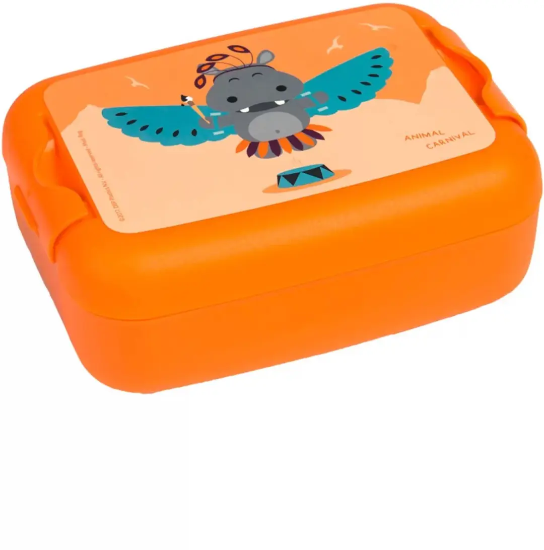 Amuse Broodtrommel Nijlpaard 1L - Oranje