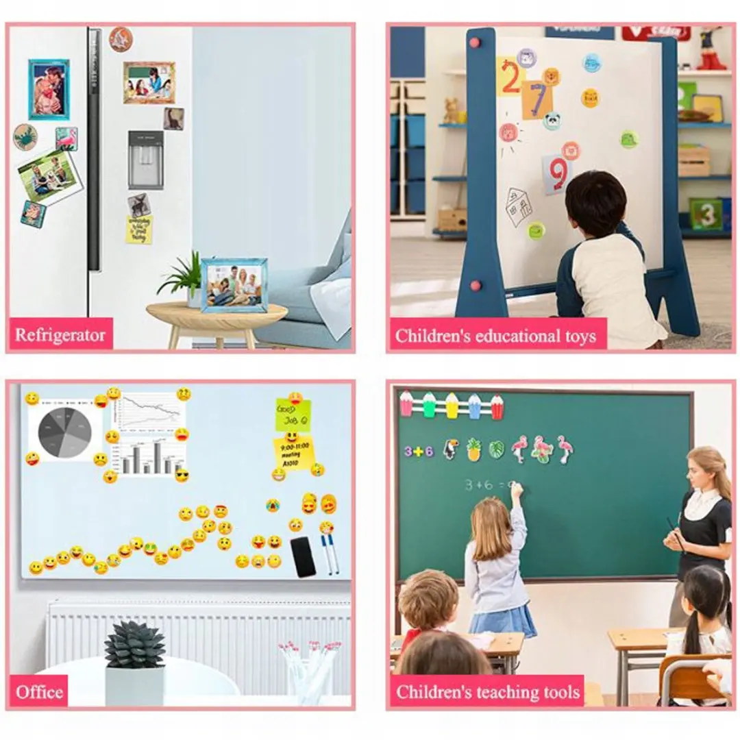 BK Koelkastmagneten Emoticons - 28 Stuks - Ø2.9cm
