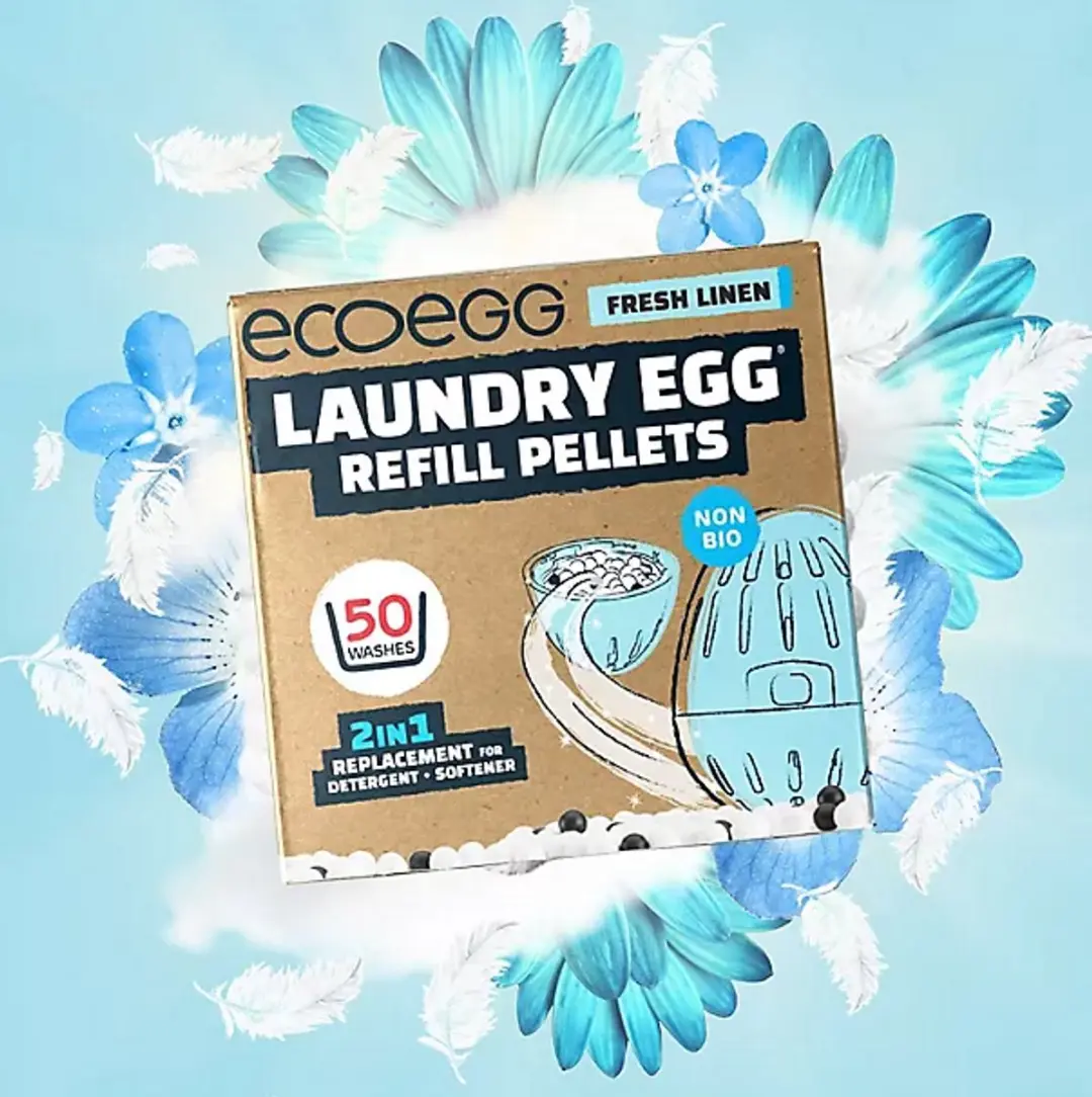 Eco Egg Laundry Egg Navulling Fresh Blauw - 50 Stuks