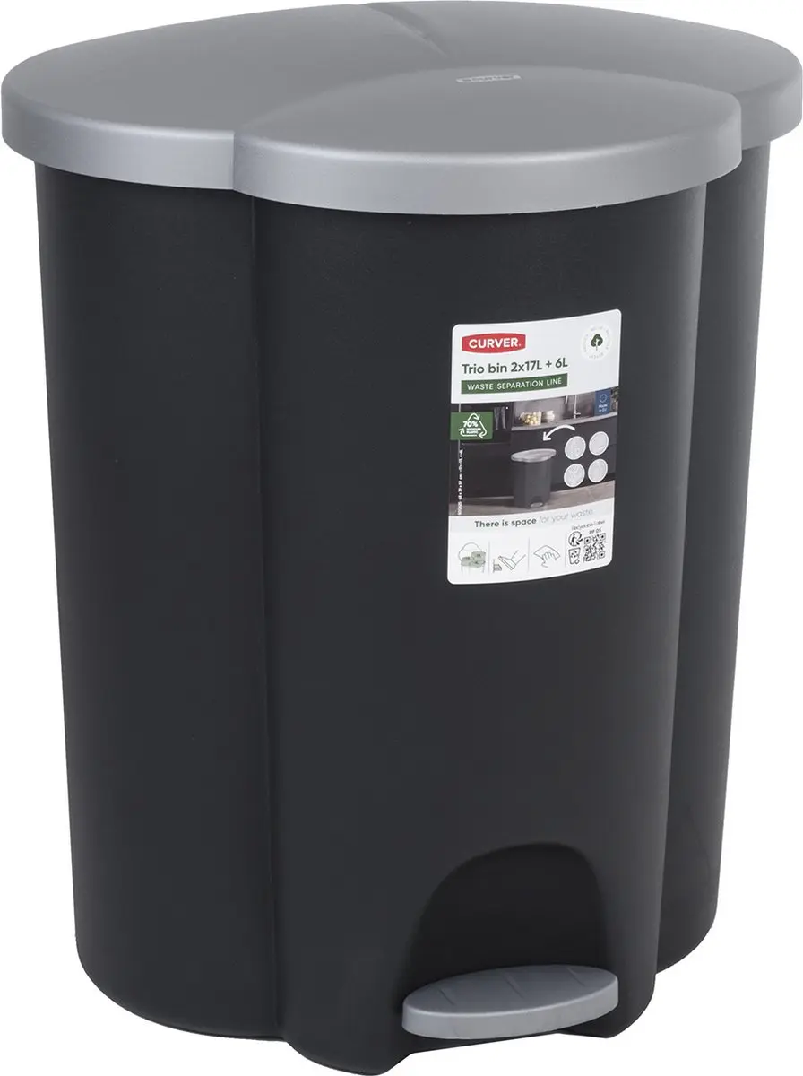 Curver Pedaalemmer 40L 3-compartimenten