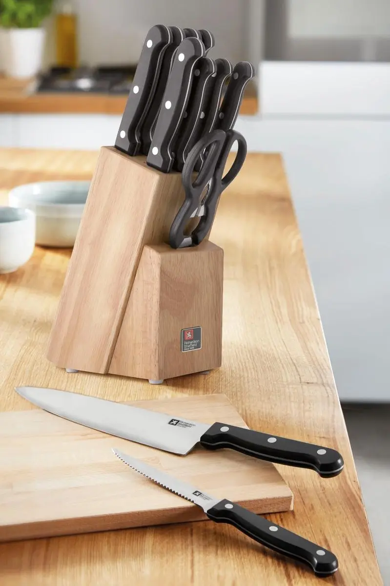 Richardson Sheffield Artisan Messenblok 9-delig R26600BN09K60 - 15 Messen - Zwart