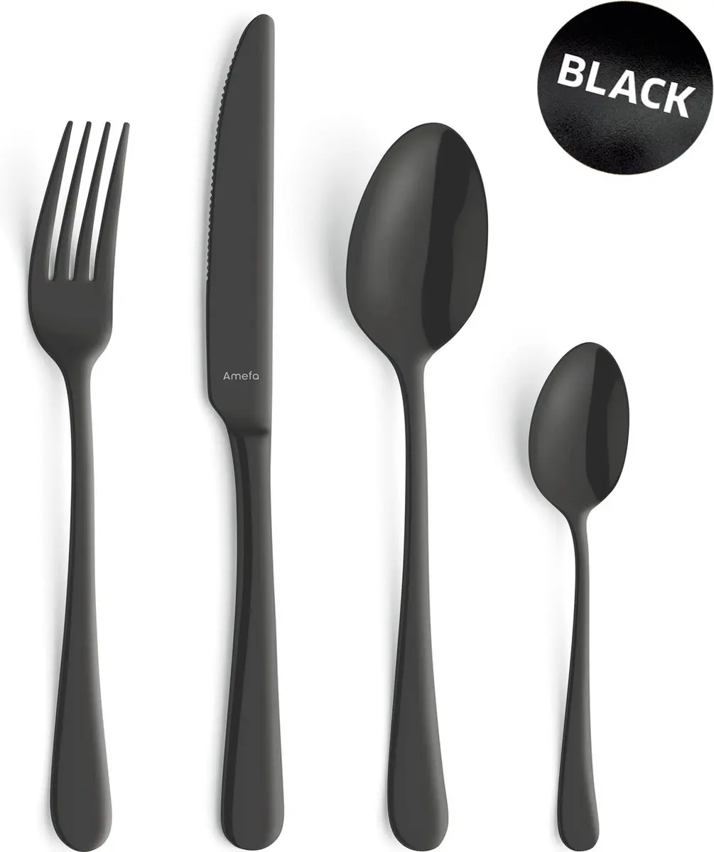 Amefa Austin Vintage Bestekset 24-delig - 6 Personen - Zwart