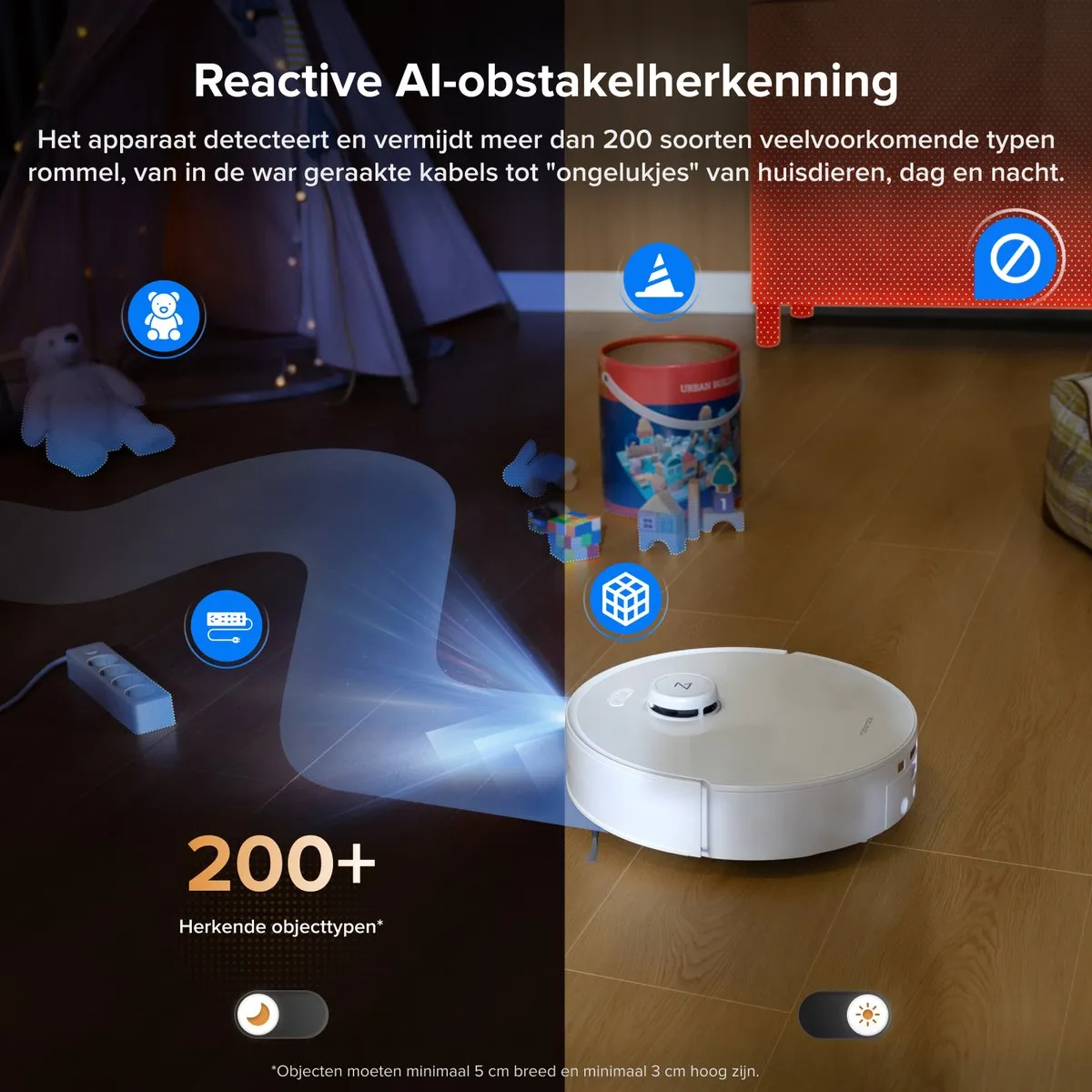 Roborock Qrevo Curv 2 Flow Robotstofzuiger 20.000 Pa - Wit
