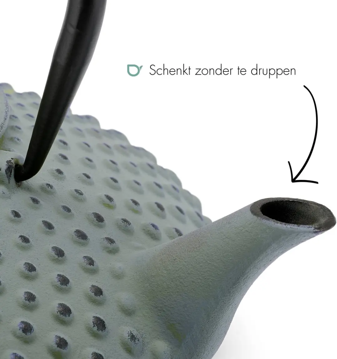 Bredemeijer Xilin Theepot Gietijzer 1,25L - Lichtgroen