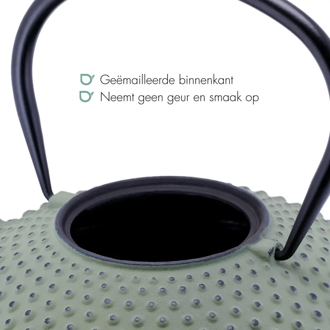 Bredemeijer Xilin Theepot Gietijzer 1,25L - Lichtgroen
