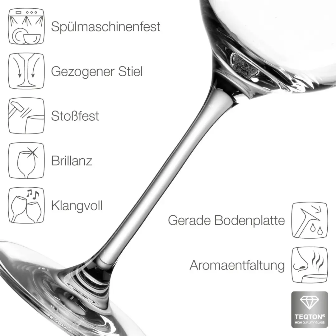 Leonardo Ciao+ Witte Wijnglas 370ml - Set van 6