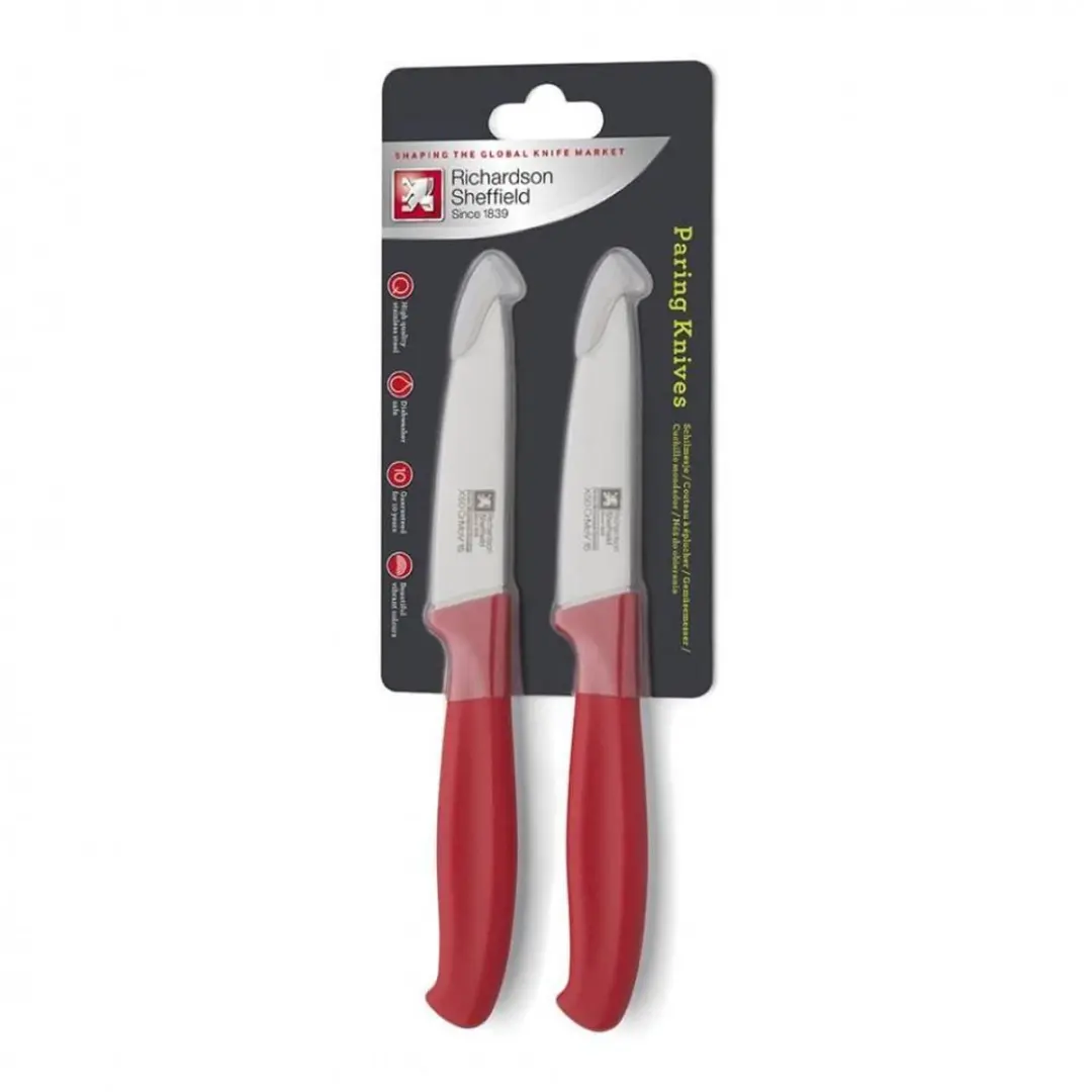 Richardson Sheffield Colours Schilmessen - 2-delig Rood