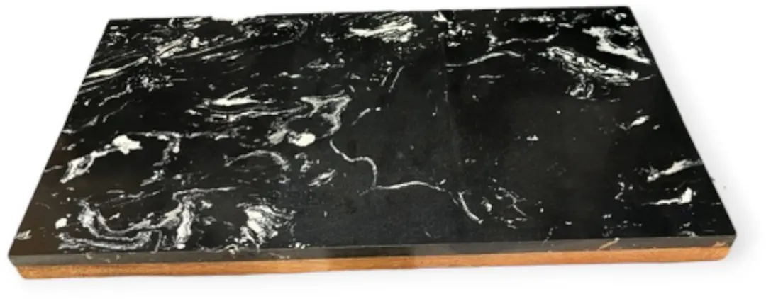 Gusta Serveerbord Marmer 'Tuddal' 35cm - Zwart - afbeelding 6 van 6