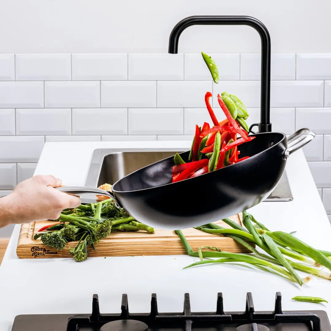 GreenPan Copenhagen Wokpan 30cm - 4.8L - Zwart - afbeelding 6 van 6