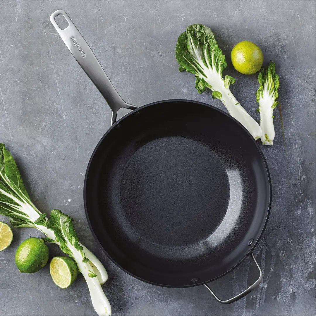 GreenPan Copenhagen Wokpan 30cm - 4.8L - Zwart