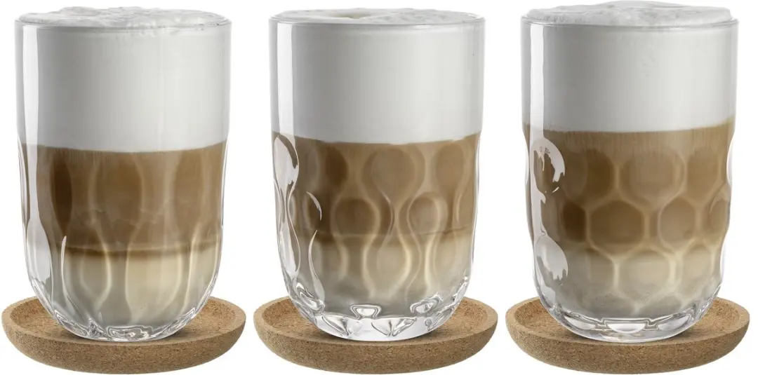 Leonardo Gocce 1 Latte Macchiato Glas 390ml - Set van 2