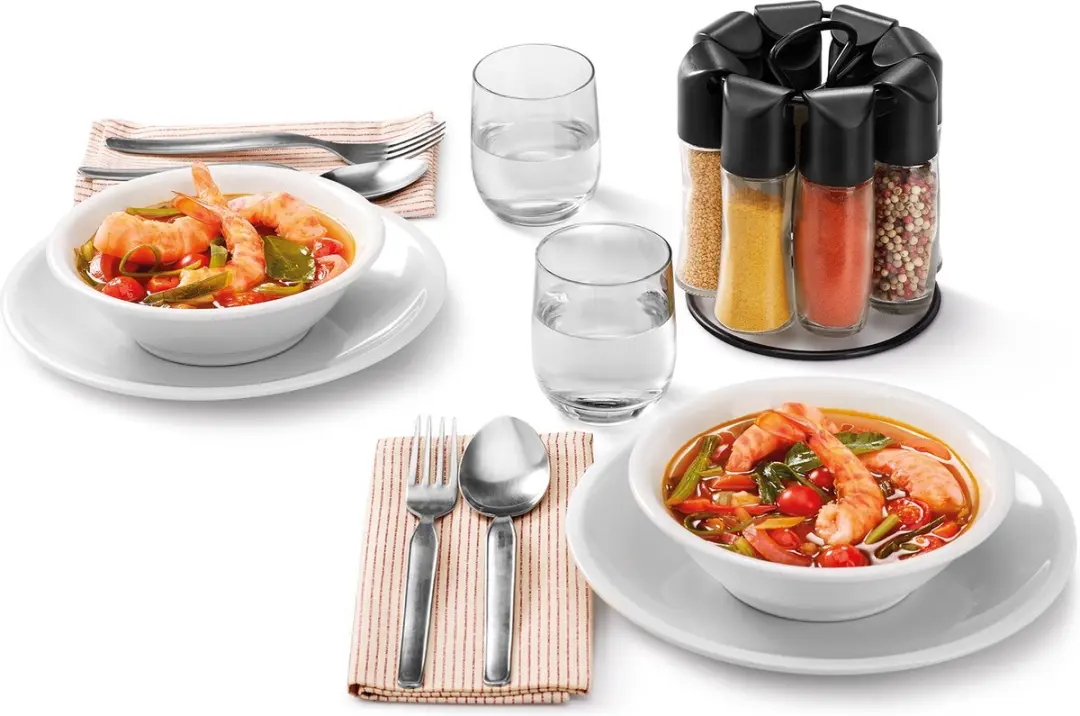 Metaltex Tomado Kruidenrek Organizer 8-Spice - Transparant/Zwart - afbeelding 6 van 6