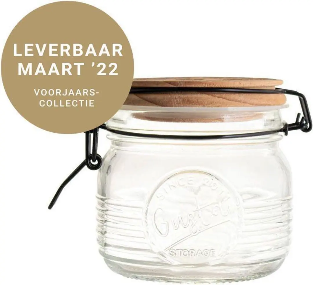 Gusta Voorraadpot KNUT Glas 0.5L