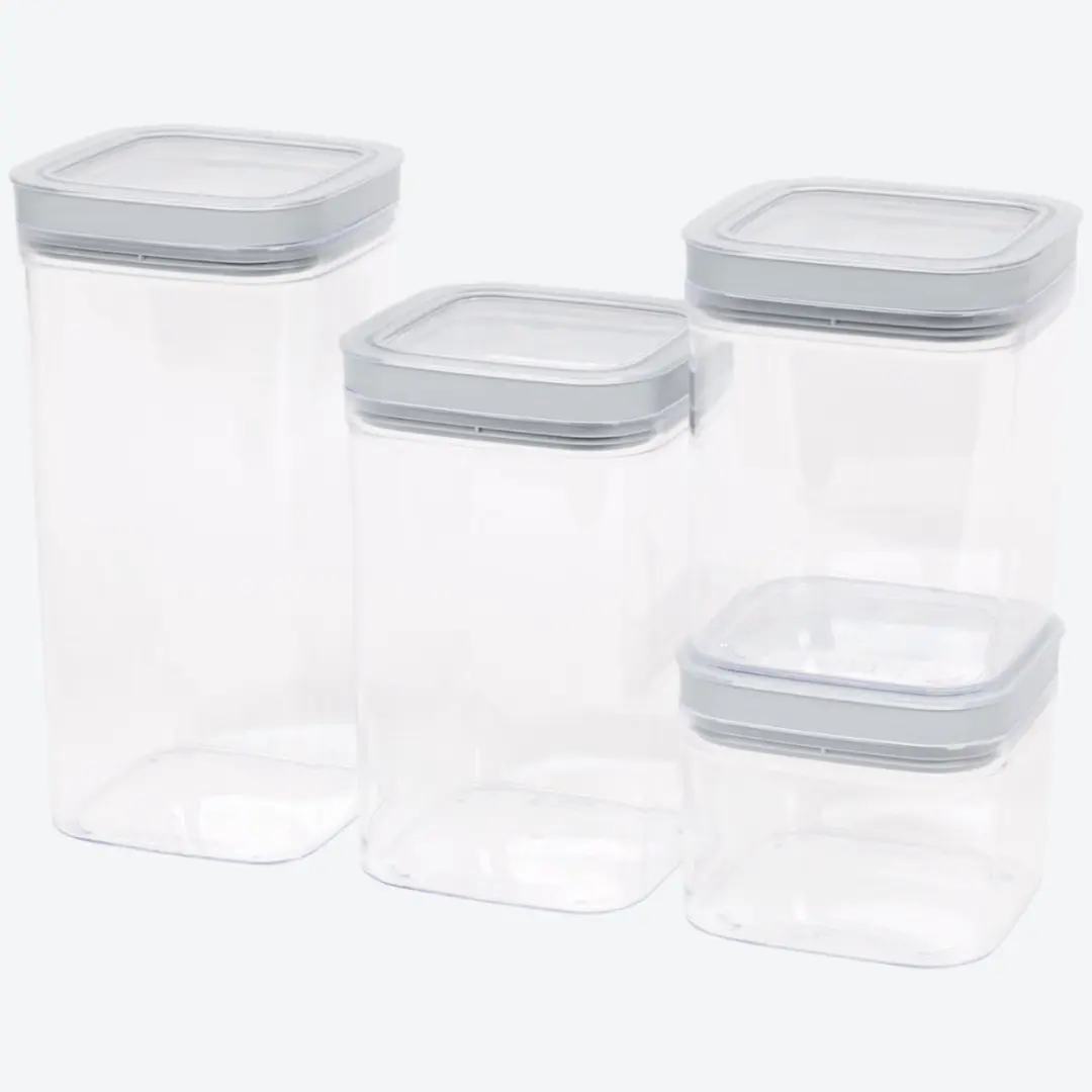 Curver Voorraadpot 4-delig - 6.2L - Transparant/Grijs