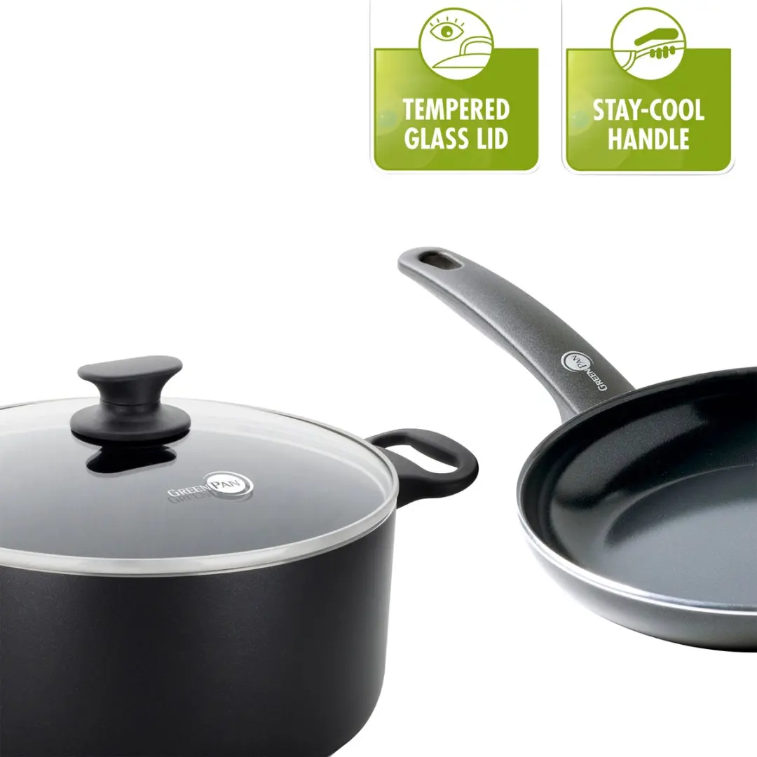 GreenPan Cambridge Grillpan 28cm - Inductie - Zwart - afbeelding 6 van 6