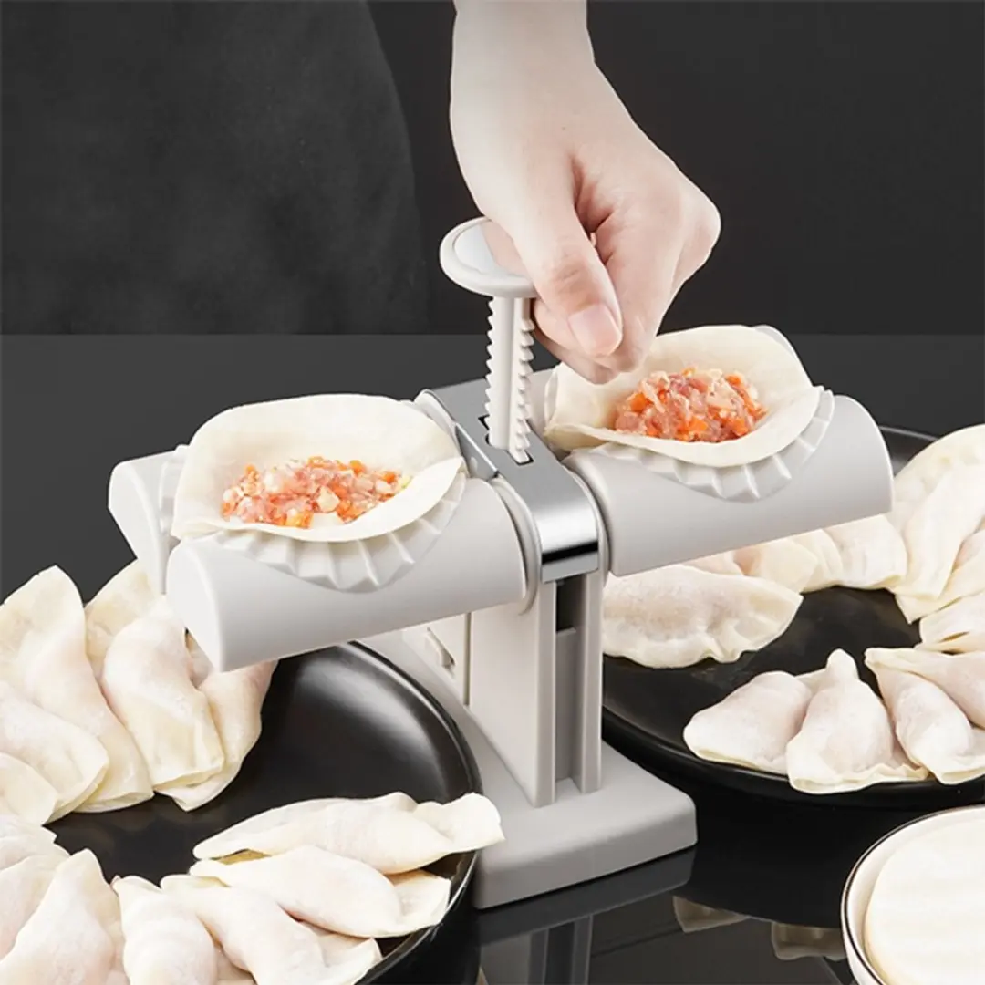 BK Dubbele Pierogimachine - RVS - 8.5cm - Grijs
