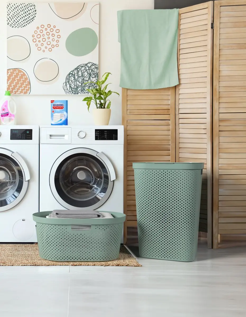 Curver Infinity Recycled Dots Wasmand 40L - Groen