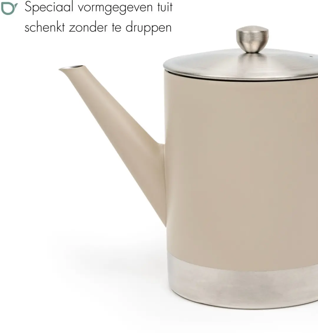 Bredemeijer Minuet Cylindre Theepot 1,2L - Taupe