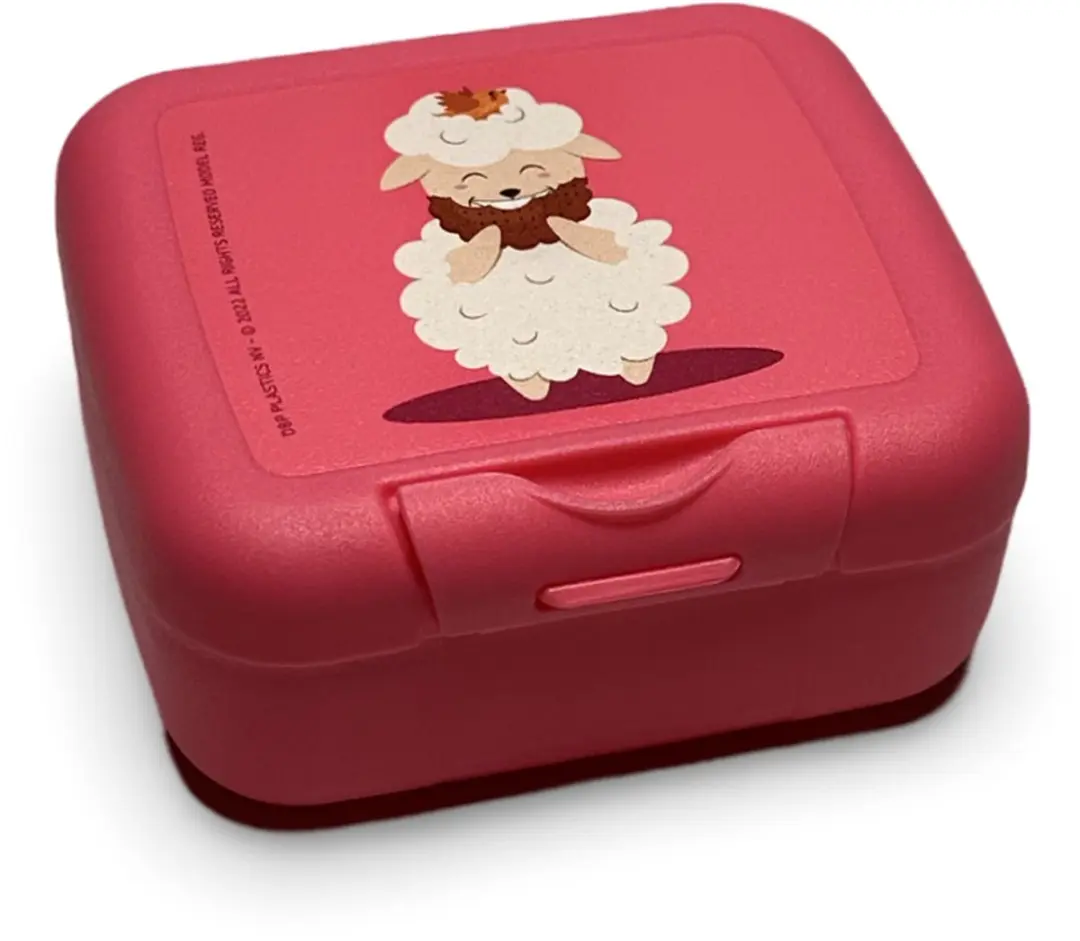 Amuse Brooddoos Medium Roze - 2-delig 160x120x60mm
