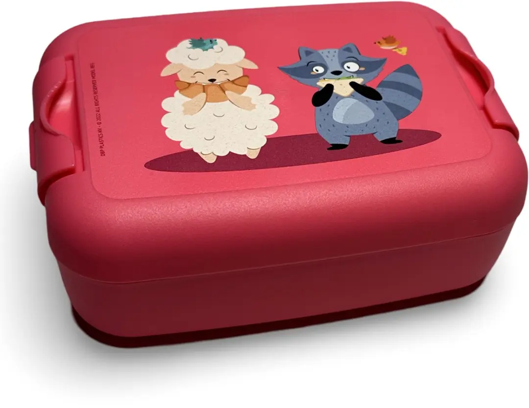 Amuse Brooddoos Medium Roze - 2-delig 160x120x60mm