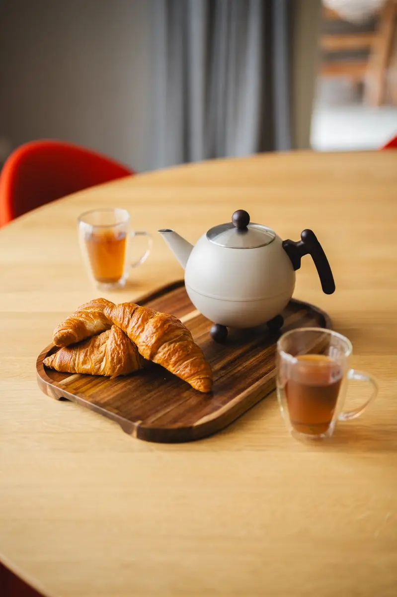 Bredemeijer Theepot Bella Ronde Dubbelwandig 1,2L - RVS - Zand