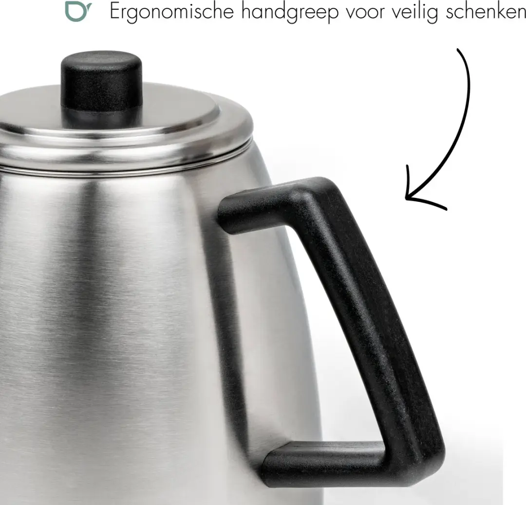 Bredemeijer Theepot Odense 1,1L - Mat staal - 5 kopjes