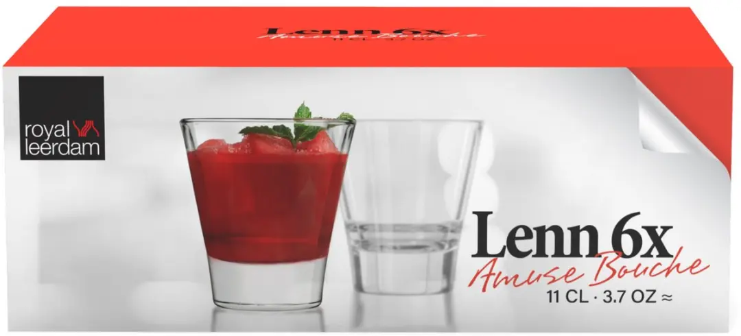 Royal Leerdam Lenn Amuseglas 6 Stuks 11cl - Transparant