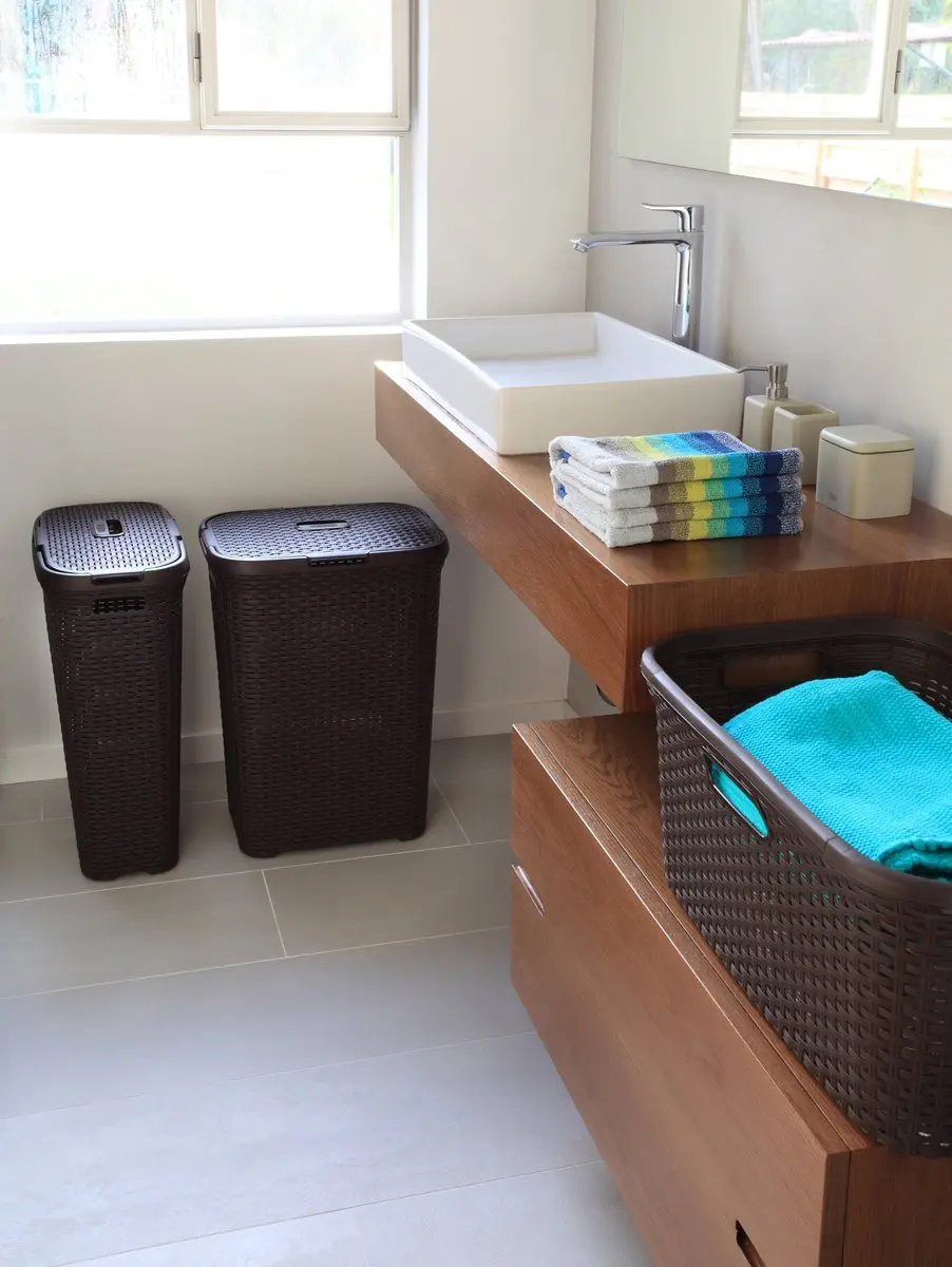 Curver Style Wasmand met Deksel 40L - Antraciet
