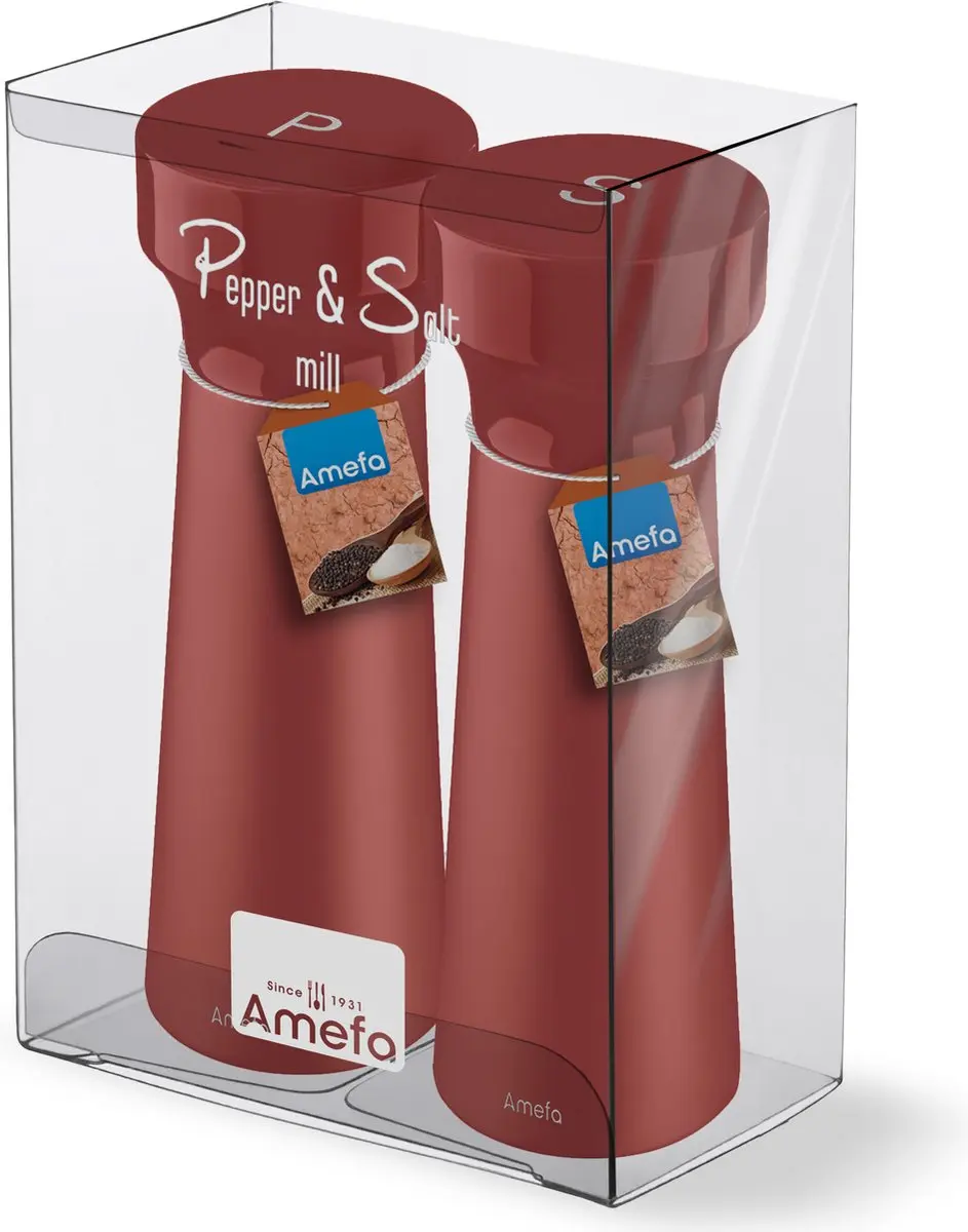 Amefa Modern Zout & Pepermolenset Terracota 15cm - 2-delig