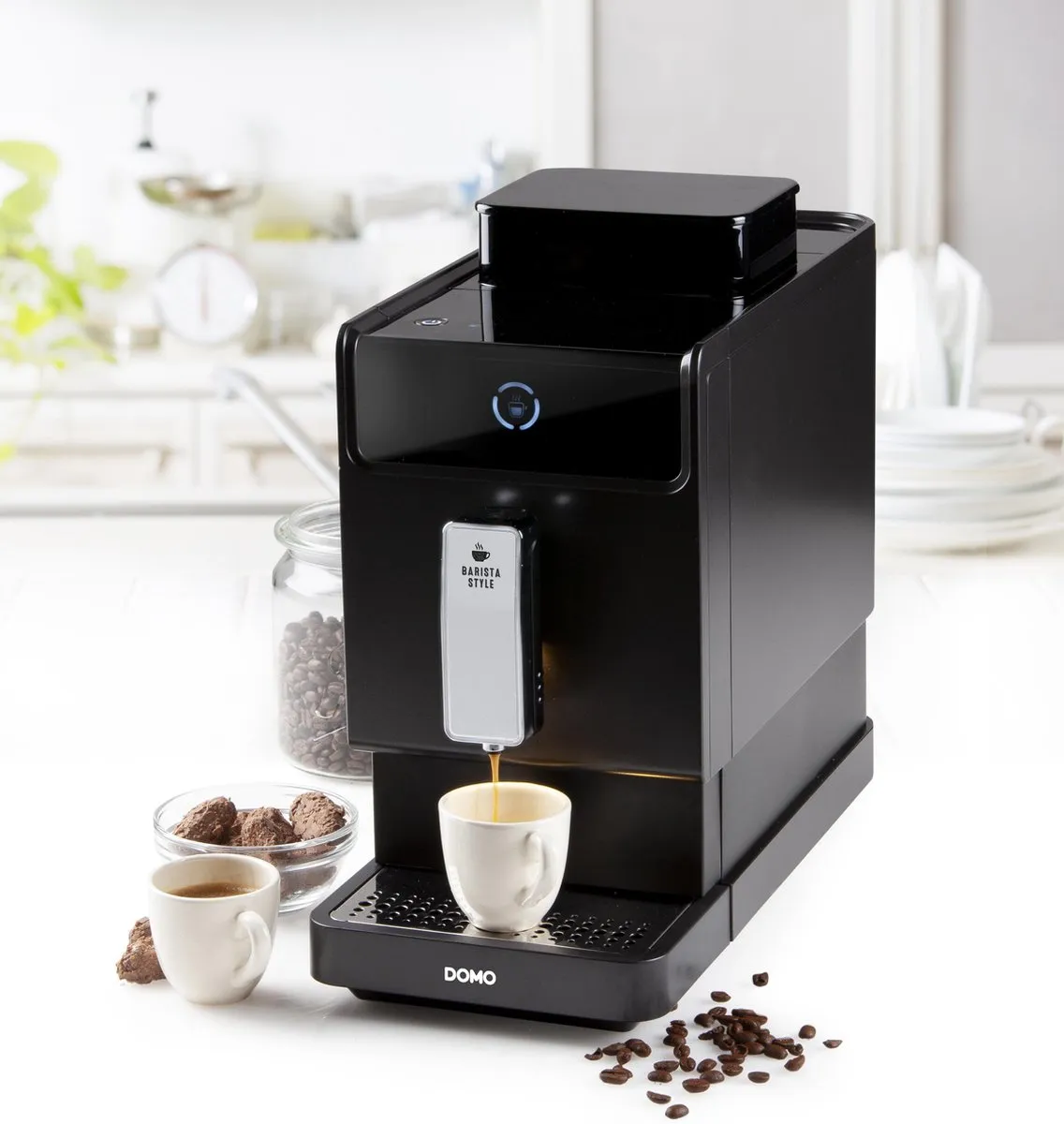 Domo DO718K Volautomatische Espressomachine - Zwart - afbeelding 6 van 6