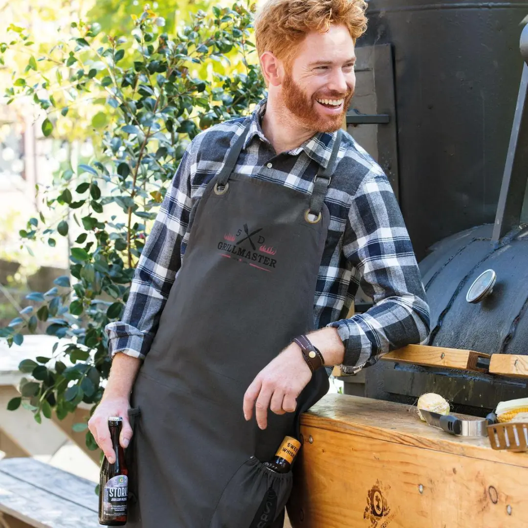 DDDDD Grillmaster Keukenschort Short - 90x85cm - Antraciet