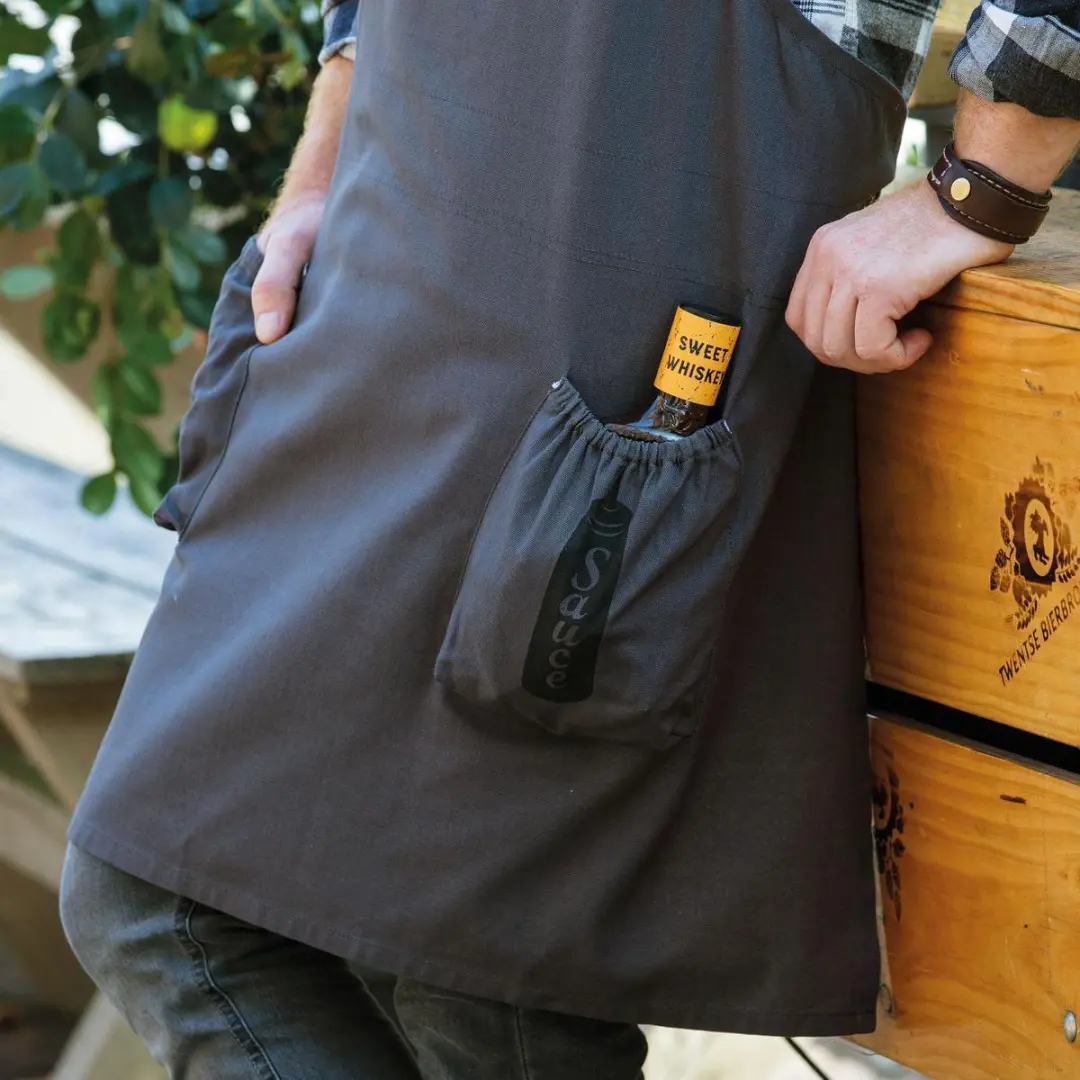 DDDDD Grillmaster Keukenschort Short - 90x85cm - Antraciet