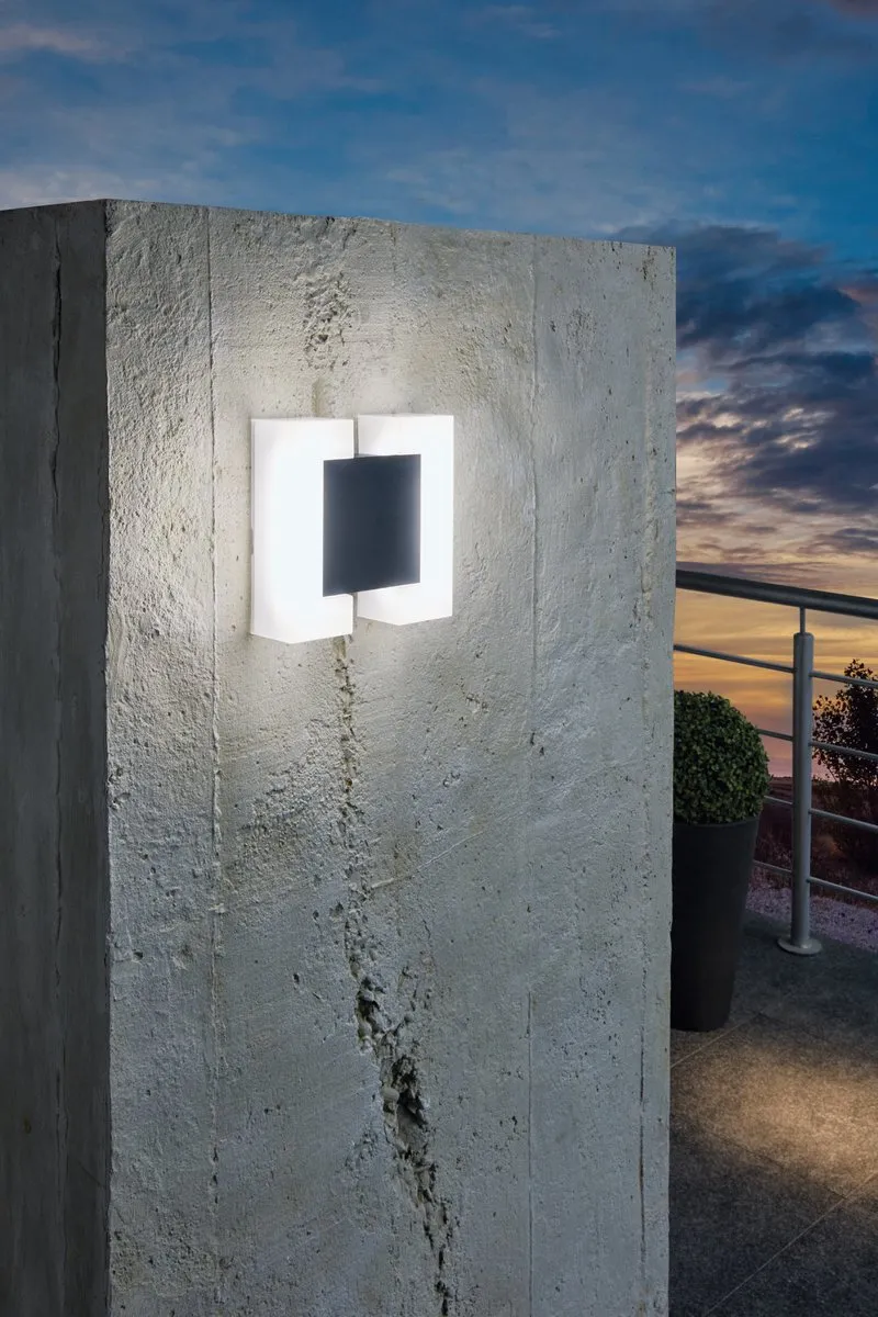 Eglo Sitia Wandlamp 2 Lichtpunten - Antraciet/Wit - afbeelding 6 van 6