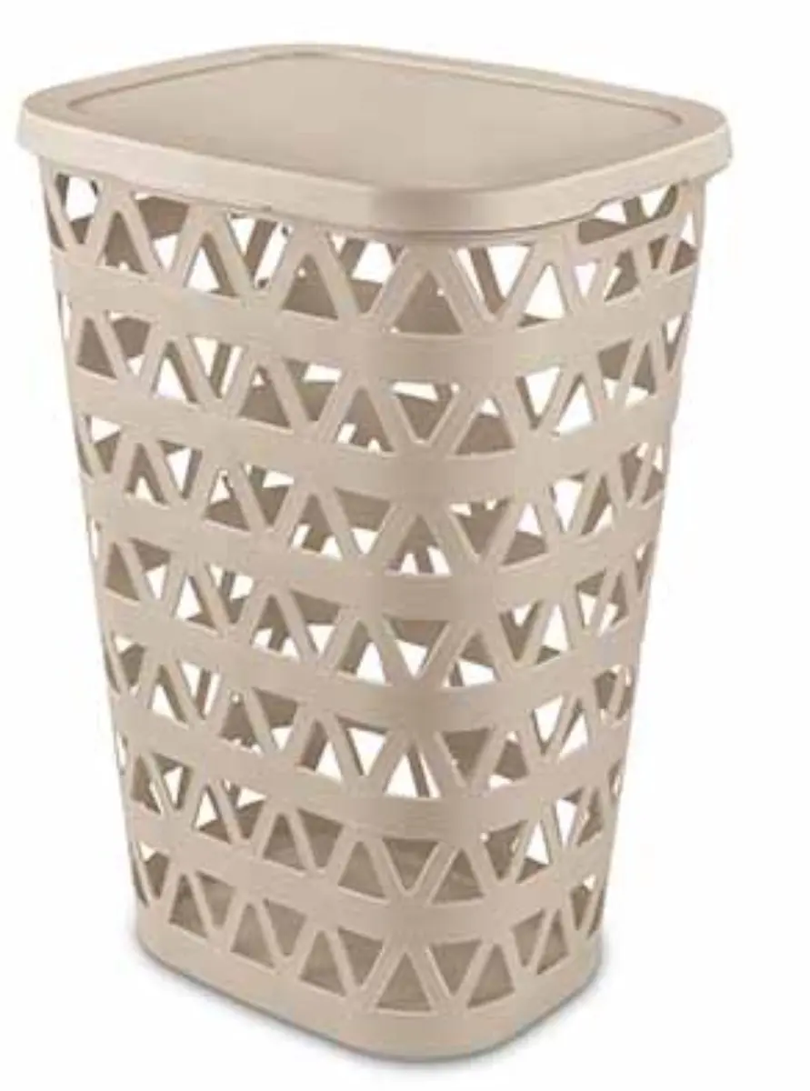 Curver Wasmand met deksel 2x - 55L - Beige - afbeelding 6 van 6