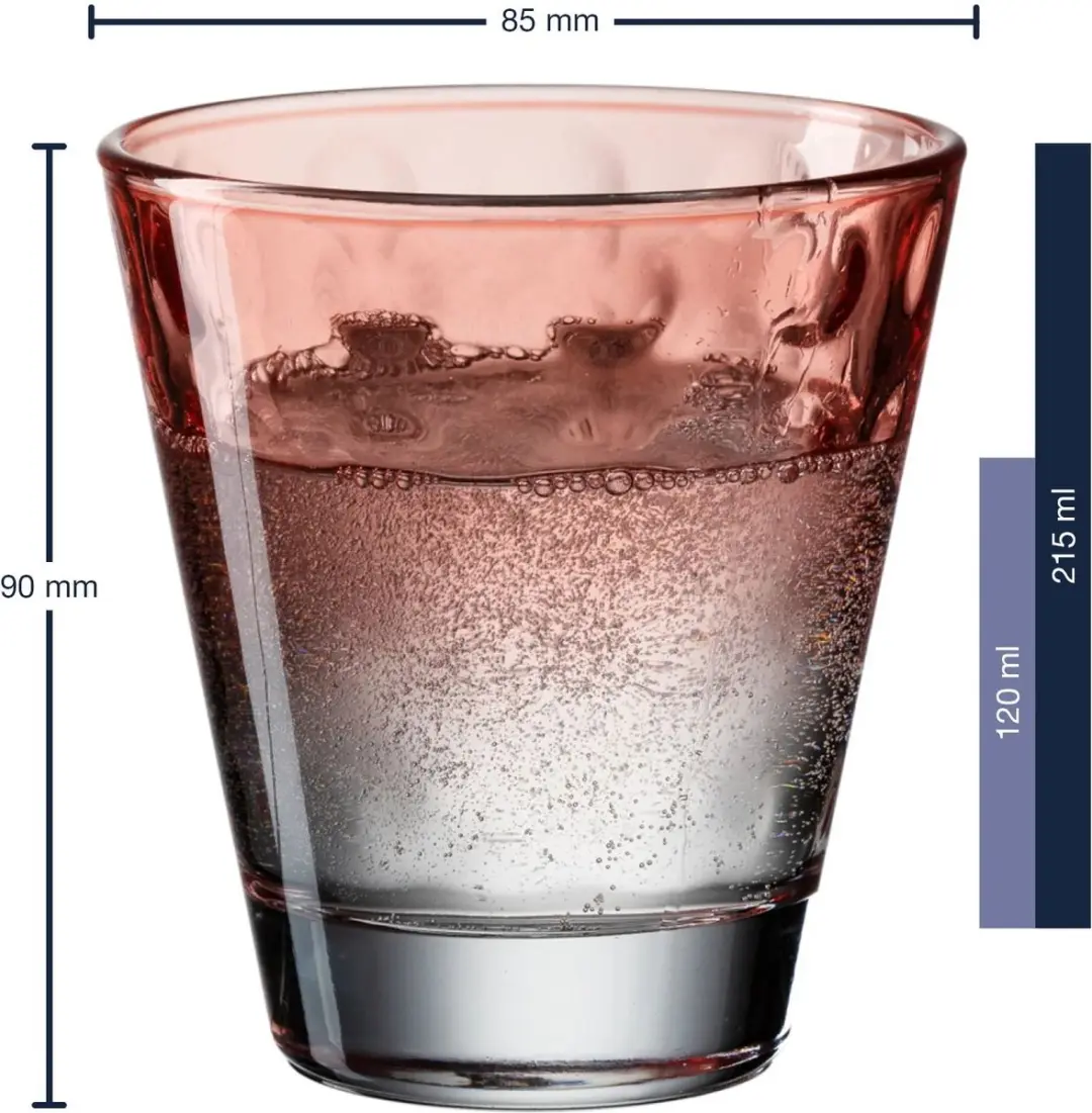 Leonardo OPTIC Drinkglas 215ml - Assorti Set van 6