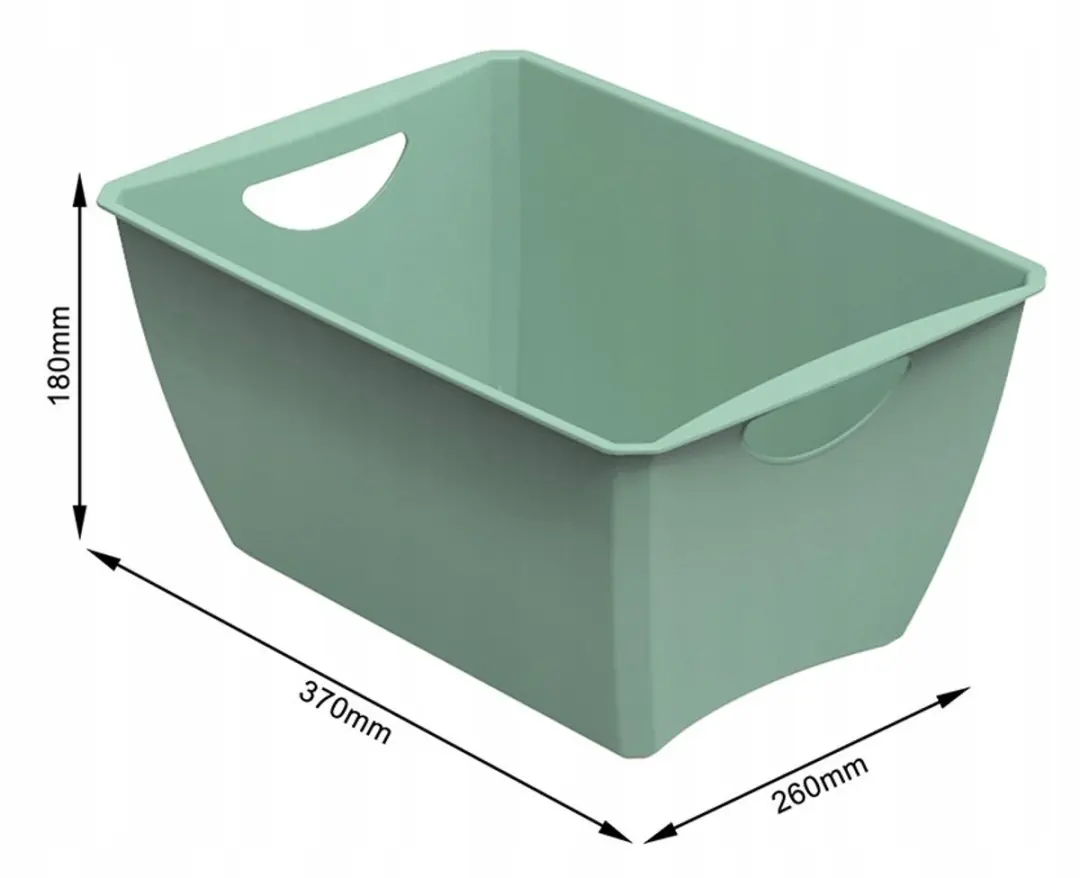 Rotho Lounge Eco Opbergbox 11L - Mistletoe Green