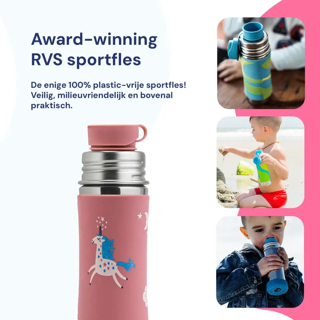 Pura Sportfles K11BM-04 325ml - Roze