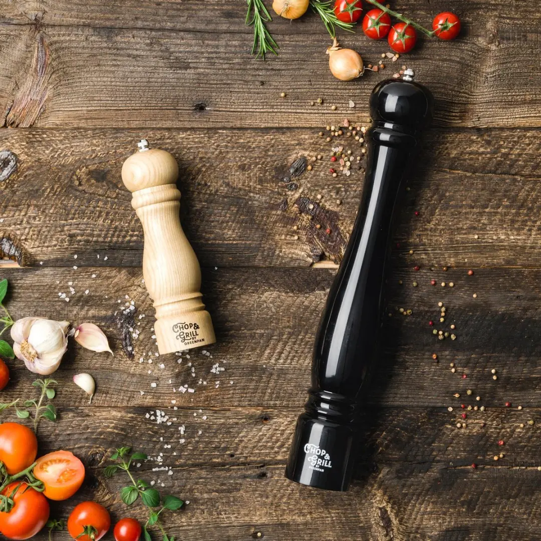 GreenPan Chop & Grill Peper & Zoutmolen CC004443-001 - Houtkleurig/Zwart