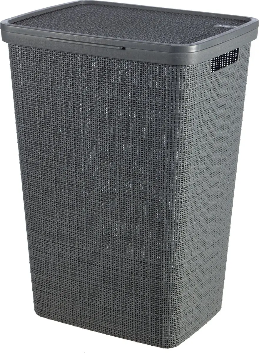 Curver Jute Wasmand 249048 - 104L Donkergrijs (2x) - afbeelding 6 van 6