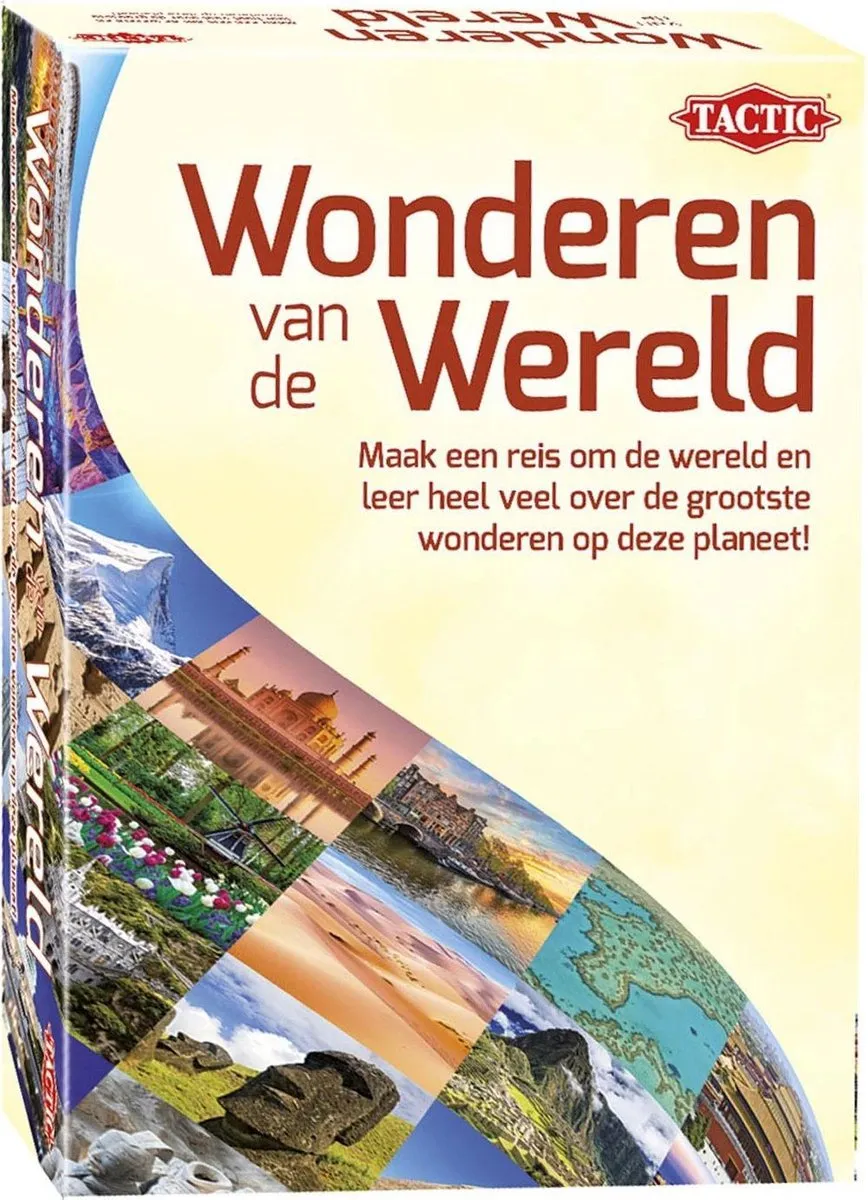 Tactic Wonderen van de Wereld Educatief Spel 55792 - 195 Kaarten